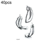 40 miếng dán hình xăm nhỏ tươi mới chống nước, RC-445, RC-446, RC-447, RC-448, RC-449, RC-451, RC-452, RC-453, RC-454, RC-455, RC-456, RC-457