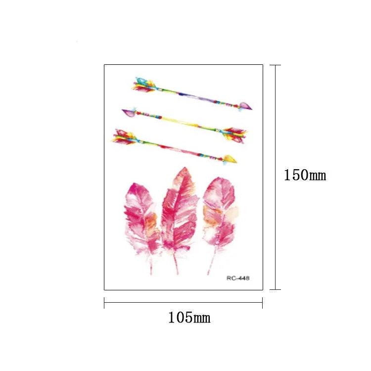 40 miếng dán hình xăm nhỏ tươi mới chống nước, RC-445, RC-446, RC-447, RC-448, RC-449, RC-451, RC-452, RC-453, RC-454, RC-455, RC-456, RC-457