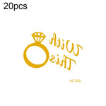 20 miếng dán hình xăm cô dâu chú rể in ép nóng chống nước cho tiệc độc thân, VC-204, VC-205, VC-206, VC-207, VC-208, VC-209, VC-210, VC-211, VC-212, VC-213, VC-214, VC-215, VC-216, VC-217, VC-218, VC-227, VC-228, VC-229, VC-230, VC-231, VC-232, VC-233
