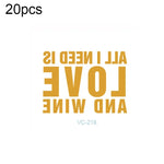 20 miếng dán hình xăm cô dâu chú rể in ép nóng chống nước cho tiệc độc thân, VC-204, VC-205, VC-206, VC-207, VC-208, VC-209, VC-210, VC-211, VC-212, VC-213, VC-214, VC-215, VC-216, VC-217, VC-218, VC-227, VC-228, VC-229, VC-230, VC-231, VC-232, VC-233