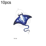 10 miếng dán hình xăm nhỏ tươi mới chuyển nước chống nước, RC-501, RC-502, RC-503, RC-504, RC-505, RC-506, RC-507, RC-508, RC-509, RC-510, RC-511, RC-512, RC-513, RC-514, RC-515, RC-516