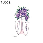 10 miếng dán hình xăm nhỏ tươi mới chuyển nước chống nước, RC-501, RC-502, RC-503, RC-504, RC-505, RC-506, RC-507, RC-508, RC-509, RC-510, RC-511, RC-512, RC-513, RC-514, RC-515, RC-516