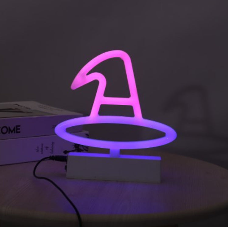 LED Neon Light Festive Atmosphere Decoration Lights Bar Shop Decoration Lights, Witch Hat, Broom Witch, Round Bottle, Long Bottle, Skull, Candy, Boo, Bat, Eye