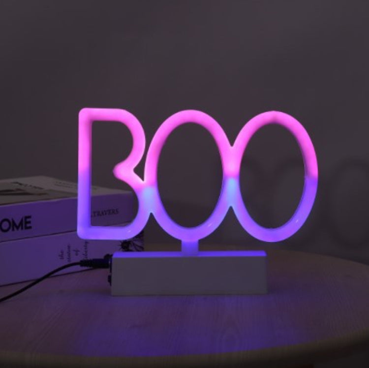 Đèn neon trang trí không khí lễ hội LED cho quán bar, cửa hàng, mũ phù thủy, chổi phù thủy, chai tròn, chai dài, đầu lâu, kẹo, Boo, dơi, mắt