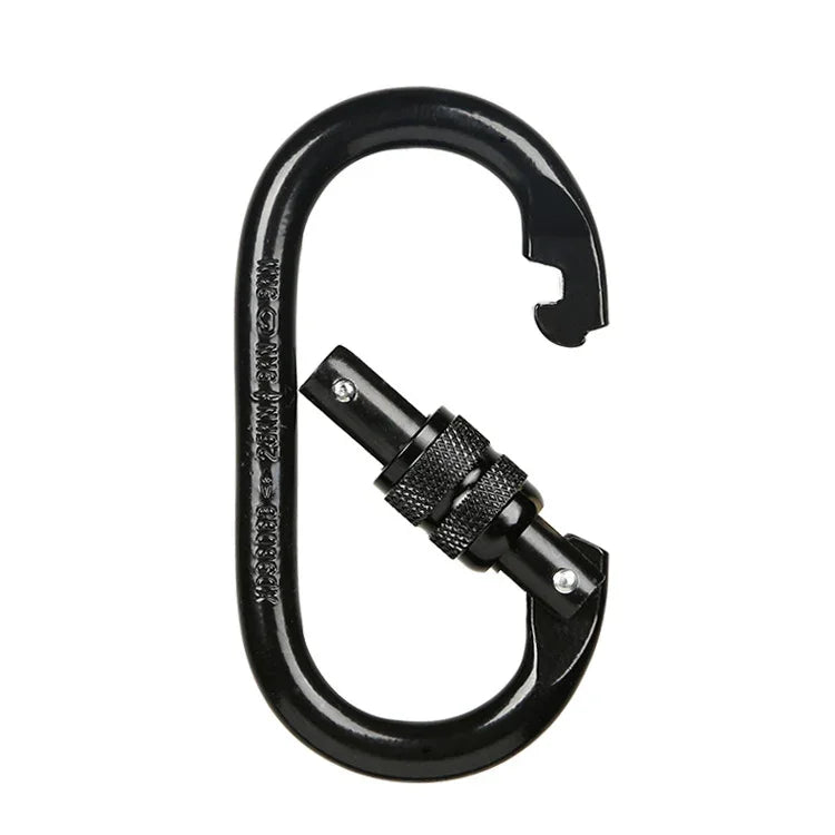 XINDA XDQ96068 Thiết Bị Ngoài Trời Khóa Chính Leo Núi Carabiner Hình O Khóa Thép Dây Khóa, XINDA XDQ96068(Đen), XINDA XDQ96068(Bạc Đỏ), XINDA XDQ96068(Bạc Xanh)