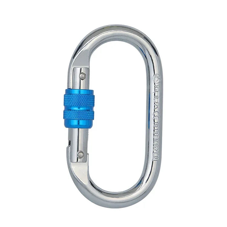 XINDA XDQ96068 Thiết Bị Ngoài Trời Khóa Chính Leo Núi Carabiner Hình O Khóa Thép Dây Khóa, XINDA XDQ96068(Đen), XINDA XDQ96068(Bạc Đỏ), XINDA XDQ96068(Bạc Xanh)