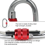 XINDA XDQ96068 Thiết Bị Ngoài Trời Khóa Chính Leo Núi Carabiner Hình O Khóa Thép Dây Khóa, XINDA XDQ96068(Đen), XINDA XDQ96068(Bạc Đỏ), XINDA XDQ96068(Bạc Xanh)