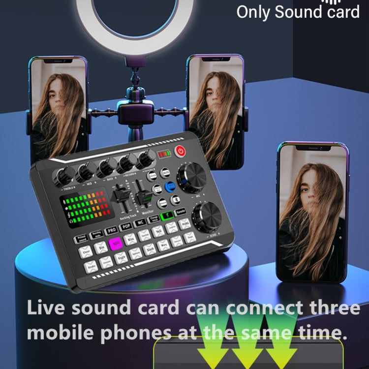 Sound card trực tiếp F998 với 16 hiệu ứng âm thanh và bộ trộn giảm tiếng ồn, F998