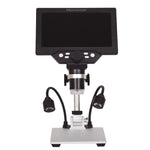 Kính hiển vi để bàn kỹ thuật số điện tử di động màn hình LCD 7 inch G1200D 1200X, phích cắm EU kèm pin, phích cắm US kèm pin, phích cắm AU kèm pin, phích cắm UK kèm pin