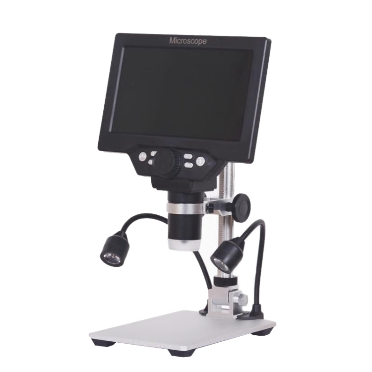 Kính hiển vi để bàn kỹ thuật số điện tử di động màn hình LCD 7 inch G1200D 1200X, phích cắm EU kèm pin, phích cắm US kèm pin, phích cắm AU kèm pin, phích cắm UK kèm pin