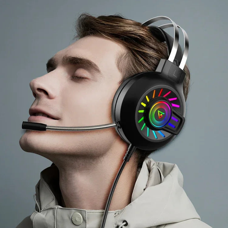 Tai nghe chơi game có dây phát sáng FOREV G97 RGB có mic, đặc điểm:, kênh 7.1 (màu đen)