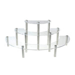 Kệ trưng bày bánh 3 tầng bằng acrylic, kệ trưng bày mỹ phẩm, 2 cái