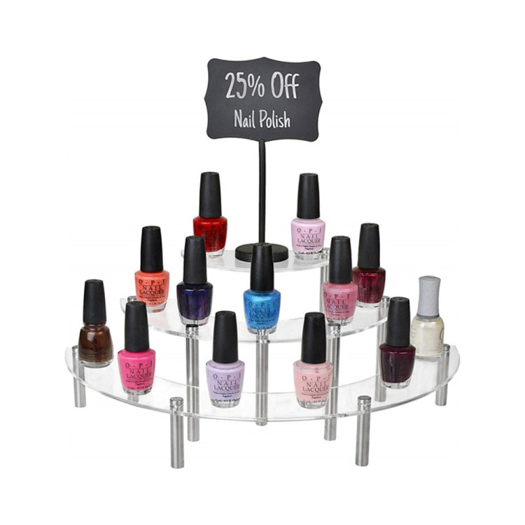 Kệ trưng bày bánh 3 tầng bằng acrylic, kệ trưng bày mỹ phẩm, 2 cái
