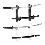 Giá đỡ kiếm samurai và bao kiếm bằng acrylic, trong suốt, màu đen