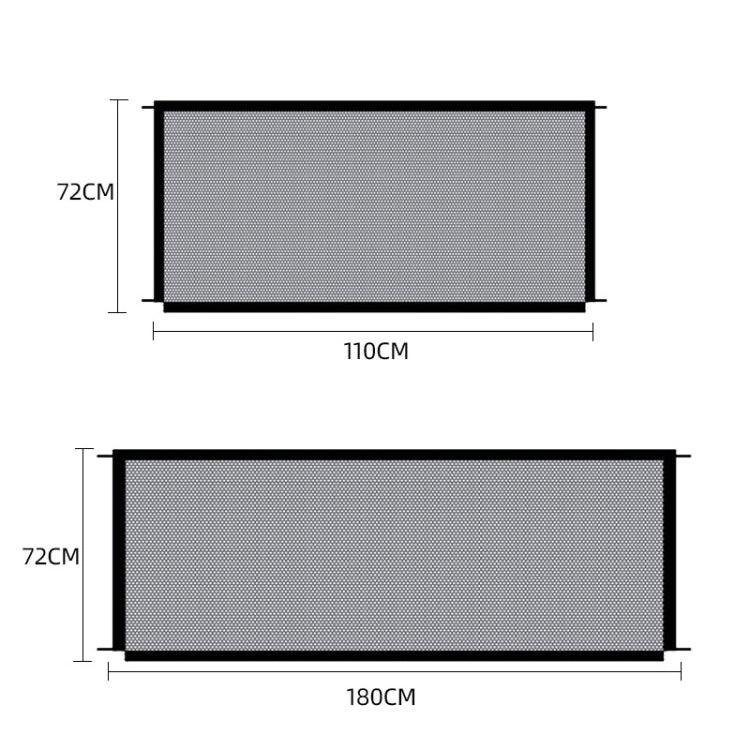 Hàng rào bảo vệ cho thú cưng, lưới cách ly chó, Kích thước：, 180x72cm, 110x72cm