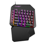 Bàn phím chơi game một tay di động T-WOLF, Thông số kỹ thuật: Bàn phím T19, Bộ TF-900, Bàn phím + Chuột + Ghế