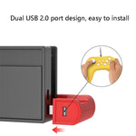Đế sạc tay cầm chơi game 4 trong 1 DOBE TNS-0122 cho Switch OLED, TNS-0122 Đỏ Đen, TNS-0122 Trắng Đen