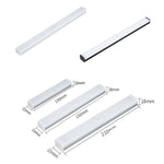 Đèn Cảm Ứng Cơ Thể Người LED Dải Dài Đèn Tủ Sạc Dải, Kích Thước:, 10cm, 15cm, 21cm