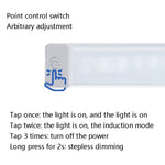Đèn Cảm Ứng Cơ Thể Người LED Dải Dài Đèn Tủ Sạc Dải, Kích Thước:, 10cm, 15cm, 21cm
