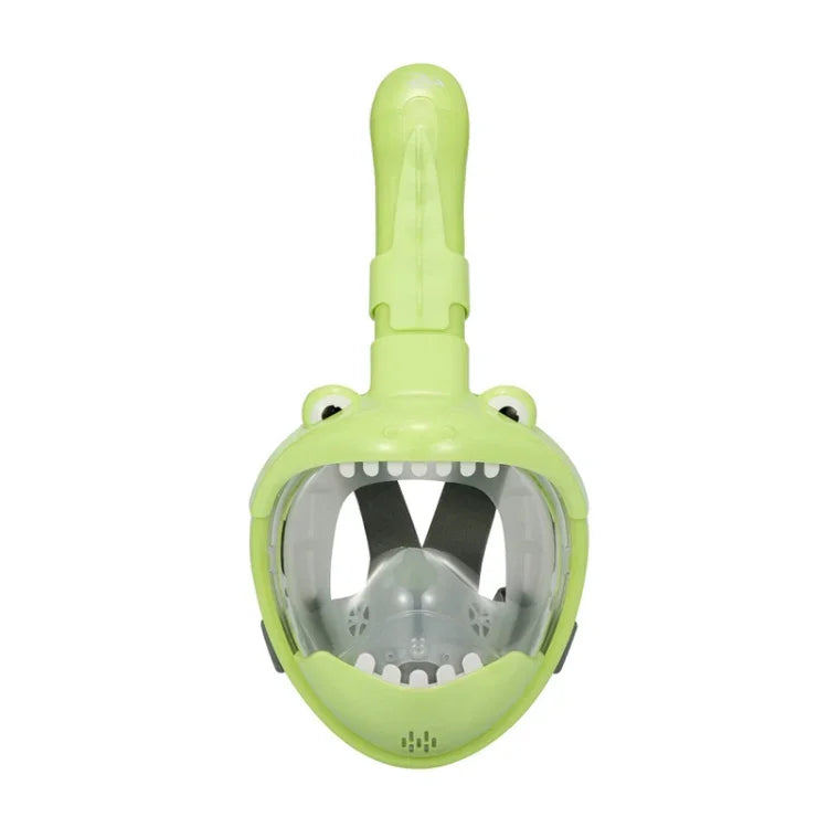 Cartoon Kids Full Dry Diving Mask Swimming Anti-Fog Snorkeling Mask, XS