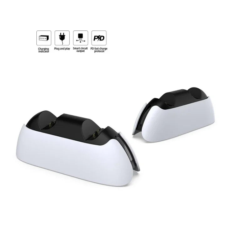 Đế sạc tay cầm chơi game loại tiếp xúc có đèn báo DOBE TP5-05103 cho PS5, TP5-05103