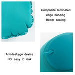 Travel Inflatable Press U-Shaped Neck Guard Pillow, Flocked U009-01（Peacock Green ）, Flocked U009-03（Light Gray）, Flocked U009-04（Medium Blue）, Flocked U009-02（Rose Red）, Flocked U009-05（Dark Blue）, Flocked U009-060（Sky Blue）, Flocked U009-070（Orange）