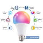 2 Bộ Bóng Đèn LED Thông Minh Tuya TY-10W RGB+CCT Điều Khiển Điện Thoại Bluetooth