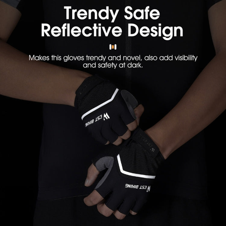 Găng tay WEST BIKING YP0211222 đạp xe giảm sốc, ngón ngắn, M, L, XL
