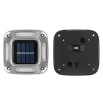 Đèn tường năng lượng mặt trời 8 LED ngoài trời bằng thép không gỉ, ánh sáng trắng, ánh sáng ấm, ánh sáng nhiều màu