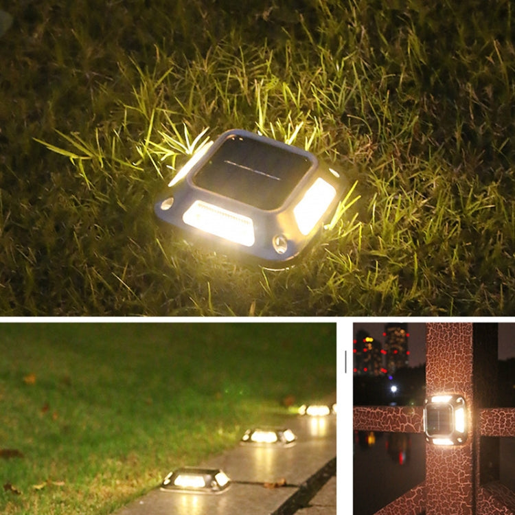 Đèn tường năng lượng mặt trời 8 LED ngoài trời bằng thép không gỉ, ánh sáng trắng, ánh sáng ấm, ánh sáng nhiều màu