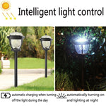 Đèn vườn ngoài trời năng lượng mặt trời 2 LED chống nước, kiểu:, đèn cỏ ánh sáng trắng, đèn cỏ ánh sáng ấm, đèn chụp cột ánh sáng trắng