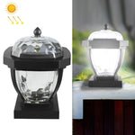 Đèn vườn ngoài trời năng lượng mặt trời 2 LED chống nước, kiểu:, đèn cỏ ánh sáng trắng, đèn cỏ ánh sáng ấm, đèn chụp cột ánh sáng trắng