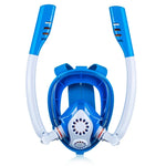 Mặt Nạ Lặn Silicone Khô Toàn Phần Ống Đôi Cho Trẻ Em, Kính Bơi, XS