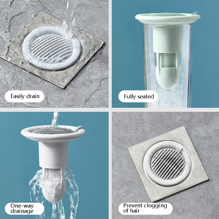 LSWY15 Thoát sàn một chiều chống mùi và thoát nước bồn cầu, Xám, Hồng, Xanh dương, Xanh lá