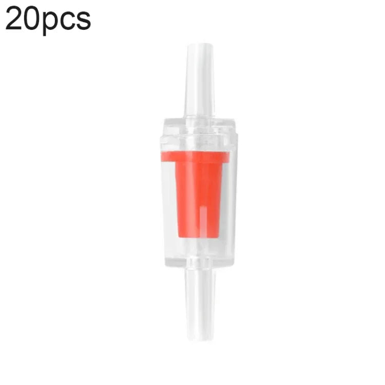 20 Cái Van Kiểm Tra Ống Dẫn Máy Bơm Oxy Bể Cá, 4mm (Đỏ), 4mm (Đen), 4mm (Trắng), 4mm (Xanh Dương), 8mm (Đỏ), 10mm (Trắng), 12mm (Trắng), 4mm (Trắng Đỏ)