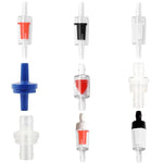 20 Cái Van Kiểm Tra Ống Dẫn Máy Bơm Oxy Bể Cá, 4mm (Đỏ), 4mm (Đen), 4mm (Trắng), 4mm (Xanh Dương), 8mm (Đỏ), 10mm (Trắng), 12mm (Trắng), 4mm (Trắng Đỏ)