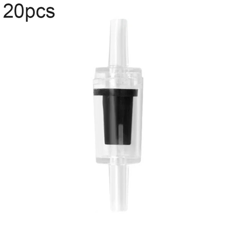 20 Cái Van Kiểm Tra Ống Dẫn Máy Bơm Oxy Bể Cá, 4mm (Đỏ), 4mm (Đen), 4mm (Trắng), 4mm (Xanh Dương), 8mm (Đỏ), 10mm (Trắng), 12mm (Trắng), 4mm (Trắng Đỏ)