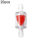 20 Cái Van Kiểm Tra Ống Dẫn Máy Bơm Oxy Bể Cá, 4mm (Đỏ), 4mm (Đen), 4mm (Trắng), 4mm (Xanh Dương), 8mm (Đỏ), 10mm (Trắng), 12mm (Trắng), 4mm (Trắng Đỏ)