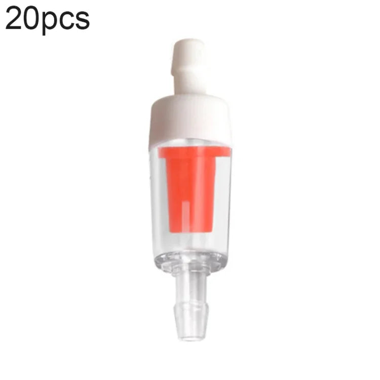 20 Cái Van Kiểm Tra Ống Dẫn Máy Bơm Oxy Bể Cá, 4mm (Đỏ), 4mm (Đen), 4mm (Trắng), 4mm (Xanh Dương), 8mm (Đỏ), 10mm (Trắng), 12mm (Trắng), 4mm (Trắng Đỏ)