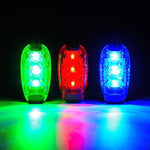 Đèn hậu xe đạp chạy bộ ban đêm ngoài trời, màu: 3 đèn LED đỏ, 3 đèn LED đỏ, 3 đèn LED xanh dương, 3 đèn LED xanh lá, 5 đèn LED đỏ, 5 đèn LED xanh dương, 5 đèn LED xanh lá