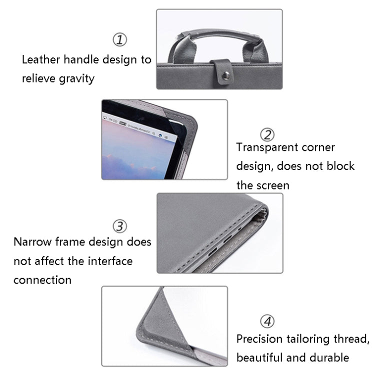 Túi bảo vệ laptop kiểu sách, túi xách tay cho MacBook, 16 inch, 13 inch