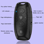 Điều khiển từ xa chụp ảnh Bluetooth đa chức năng hình chìa khóa xe S86, S86 Đen, S86 Trắng, S86 Hồng
