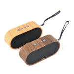 Loa Bluetooth Mini Vân Gỗ Retro F3 Hỗ Trợ Thẻ TF, Vân Sẫm, Vân Nhạt