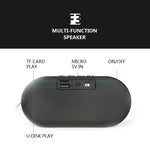 Loa Bluetooth Mini Vân Gỗ Retro F3 Hỗ Trợ Thẻ TF, Vân Sẫm, Vân Nhạt