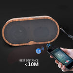 Loa Bluetooth Mini Vân Gỗ Retro F3 Hỗ Trợ Thẻ TF, Vân Sẫm, Vân Nhạt
