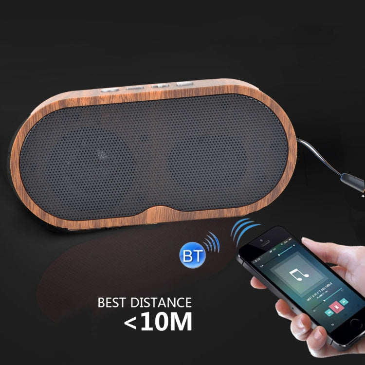 Loa Bluetooth Mini Vân Gỗ Retro F3 Hỗ Trợ Thẻ TF, Vân Sẫm, Vân Nhạt