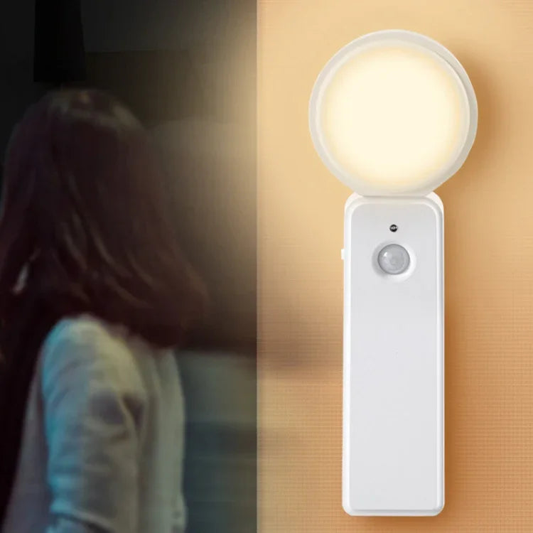 Đèn ngủ cảm ứng cơ thể người LED 1.2W thông minh sạc USB, ánh sáng cảm biến ấm, ánh sáng cảm biến trắng