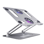 Giá đỡ máy tính gập hợp kim nhôm BONERUY P43F, giá đỡ tản nhiệt laptop, màu bạc, xám, bạc kèm cáp Type-C, xám kèm cáp Type-C