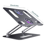 Giá đỡ máy tính gập hợp kim nhôm BONERUY P43F, giá đỡ tản nhiệt laptop, màu bạc, xám, bạc kèm cáp Type-C, xám kèm cáp Type-C