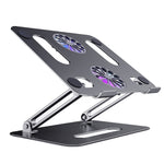 Giá đỡ máy tính gập hợp kim nhôm BONERUY P43F, giá đỡ tản nhiệt laptop, màu bạc, xám, bạc kèm cáp Type-C, xám kèm cáp Type-C